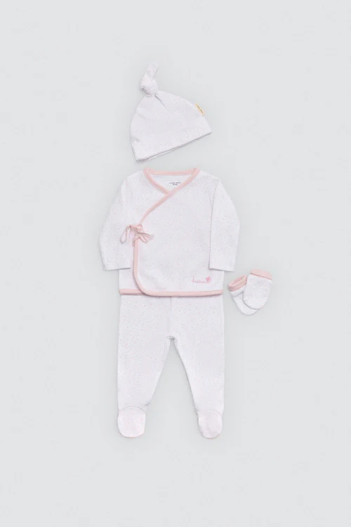 Set de Primera Puesta Recién Nacido Rosa