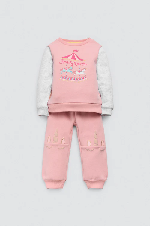 Chandal Candy Circus Rosa y Gris