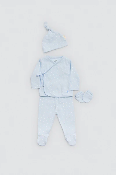 Set de Primera Puesta Recién Nacido Azul