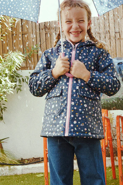 Chubasquero Infantil Forro Interior Polar Autumn Marino