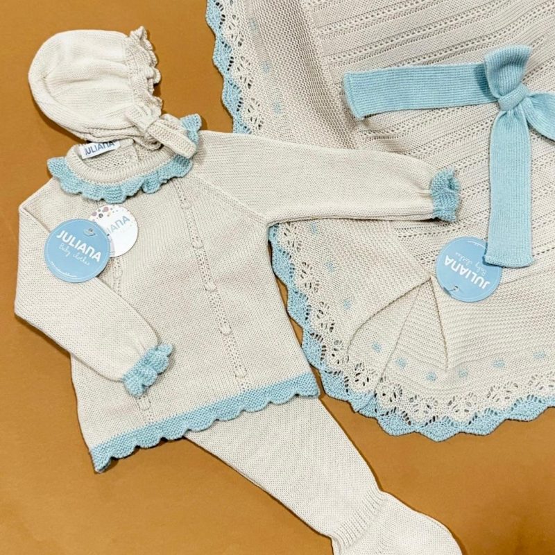 Conjunto 3 Piezas 2 Tachones Bodoques Crema y Verde