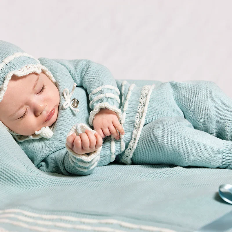 Conjunto 3 Piezas Lorzas Verde y Beige