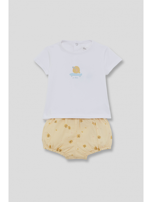 CONJUNTO RANITA NIÑO AMARILLA